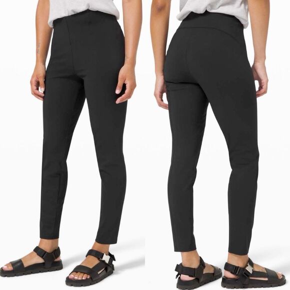 Lululemon Here to There High-Rise 7/8 Pant Black Sz 4 Casual Work Minimalist - Picture 1 of 12